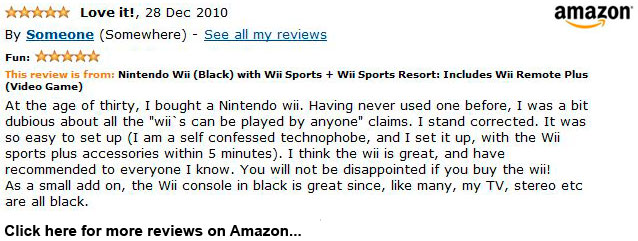 Black Nintendo Wii Console Review