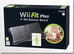 wii fit plus with black wii balance board