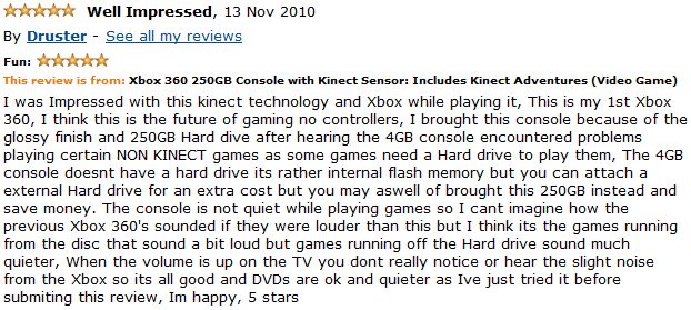 250GB Xbox 360 Kinect Bundle Review